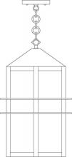 Arroyo Craftsman BEH-9GW-S - 9&#34; bexley pendant