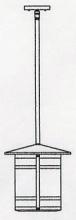 Arroyo Craftsman BSH-11LGW-VP - 11&#34; berkeley long body stem hung pendant
