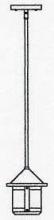 Arroyo Craftsman BSH-6SM-VP - 6&#34; berkeley short body stem hung pendant