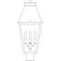 Arroyo Craftsman CRP-10CLR-BZ - 10&#34; croydon post mount