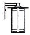 Arroyo Craftsman ETB-9GW-VP - 9&#34; etoile wall mount