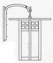 Arroyo Craftsman GB-18AM-RB - 18&#34; glasgow wall mount