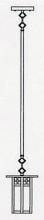 Arroyo Craftsman GSH-6LGWC-MB - 6&#34; glasgow long body stem mount pendant