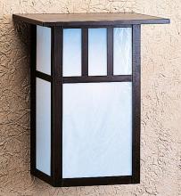 Arroyo Craftsman HS-12DTRM-P - 12" huntington sconce with roof and double t-bar overlay