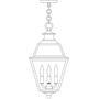 Arroyo Craftsman INH-10GRCLR-P - 10&#34; inverness pendant with glass roof