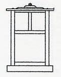 Arroyo Craftsman MC-10TM-BK - 10&#34; mission column mount with t-bar overlay