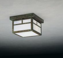 Arroyo Craftsman MCM-8EGW-BK - 8" mission flush ceiling mount without overlay (empty)