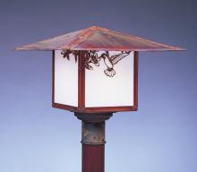 Arroyo Craftsman MP-17HFGW-VP - 17&#34; monterey post mount with hummingbird filigree