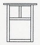 Arroyo Craftsman MW-10TCS-BZ - 10&#34; mission flush wall mount with t-bar overlay