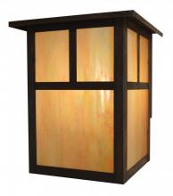 Arroyo Craftsman MW-7TGW-MB - 7&#34; mission flush wall mount with t-bar overlay