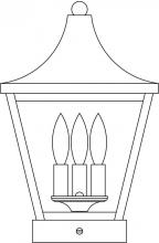 Arroyo Craftsman NAC-10RM-BK - 10&#34; Nantes column mount