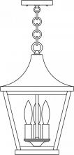Arroyo Craftsman NAH-10CLR-S - 10" Nantes pendant