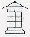 Arroyo Craftsman NC-9CS-RC - 9" newport column mount