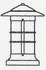 Arroyo Craftsman NC-9LCR-BK - 9" newport long body column mount