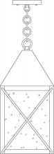 Arroyo Craftsman NOH-8CS-AB - 8&#34; nottingham pendant