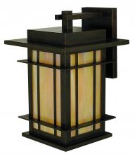 Arroyo Craftsman OPB-9F-BK - 9&#34; oak park wall mount
