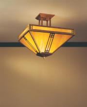 Arroyo Craftsman PIH-15OF-BK - 15" prairie inverted ceiling mount