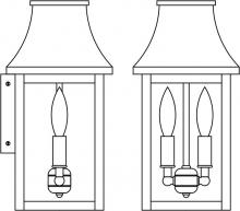 Arroyo Craftsman PRW-7CS-BZ - 7&#34; Providence flush wall mount