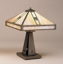 Arroyo Craftsman PTL-16OWO-VP - 16&#34; pasadena table lamp with oak tree filigree