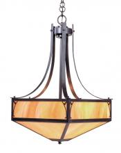 Arroyo Craftsman SGCH-20CR-BK - 20&#34; saint george inverted chandelier