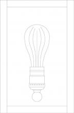 Arroyo Craftsman VIS-10OF-MB - 10&#34; vintage sconce