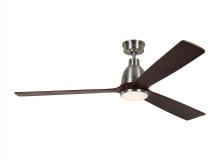 Visual Comfort & Co. Fan Collection 3BRYSM60BSD - Bryden Smart 60&#34; Dimmable Indoor/Outdoor Integrated LED Brushed Steel Ceiling Fan