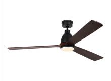Visual Comfort & Co. Fan Collection 3BRYSM60MBKD - Bryden Smart 60&#34; Dimmable Indoor/Outdoor Integrated LED Midnight Black Ceiling Fan