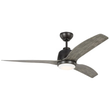 Visual Comfort & Co. Fan Collection 3AVLR54AGPD - Avila 54&#34; Dimmable Integrated LED Indoor/Outdoor Aged Pewter Ceiling Fan with Light Kit