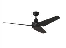 Visual Comfort & Co. Fan Collection 3RULSM52MBKD - Ruhlmann Smart 52&#34; Dimmable Indoor/Outdoor Integrated LED Midnight Black Ceiling Fan