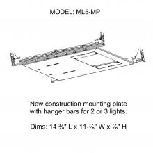 Jesco ML5-MP - ML5 NC Mounting Plate w Hanger Bars