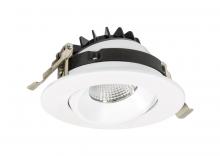 Jesco RLF-4312-SW5-WH - JESCO Downlight LED 4&#34; Round Regressed Gimbal Recessed 12W 5CCT 90CRI WH