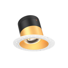 Dals RC04-CC-20-SLGD-TL - 4in Modular Downlight, 5CCT, 20 degree Beam Angle, Slope Ceiling, Gold,Trimless