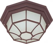 Nuvo 60/3451 - 1 Light - 12&#34; - Ceiling Spider Cage Fixture - Die Cast; Glass Lens; Color retail packaging