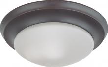 Nuvo 62/1026 - 1 Light - LED 12&#34; Twist & Lock Flush Fixture - Mahogany Bronze Finish - Frosted Glass - Lamp