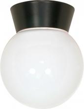 Nuvo SF77/153 - 1 Light - 8&#34; Utility Ceiling with White Glass - Bronzotic Finish