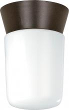 Nuvo SF77/156 - 1 Light - 8&#34; Utility Ceiling with White Glass - Bronzotic Finish