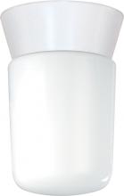 Nuvo SF77/533 - 1 Light - 8&#34; Utility Ceiling with White Glass White Finish