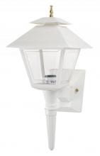 Wave Lighting 105-WH - COLONIAL WALL LANTERN WHITE W/CLEAR BEVELED LENS