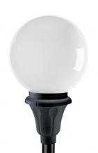 Wave Lighting C2014T-BK - PARK PLACE, STYLE &#34;A&#34;  BLACK, CLEAR GLOBE 18&#34;, SOCKET ONLY