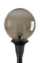 Wave Lighting C2025T-BK - PARK PLACE, STYLE &#34;B&#34;  BLACK, CLEAR GLOBE 20&#34;, SOCKET ONLY