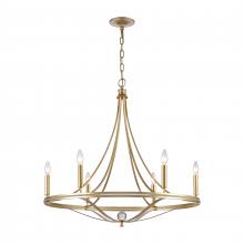 ELK Home 69485/6 - Noura 31.5&#39;&#39; Wide 6-Light Chandelier - Champagne Gold