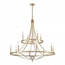 ELK Home 69488/8+4 - Noura 40&#39;&#39; Wide 12-Light Chandelier - Champagne Gold