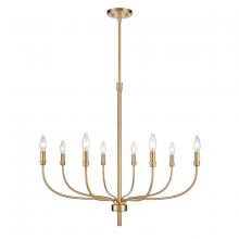 ELK Home 81507/8 - Newland 34&#39;&#39; Wide 8-Light Chandelier - Satin Brass