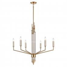 ELK Home 82296/6 - Serena 34&#39;&#39; Wide 6-Light Chandelier - Satin Brass