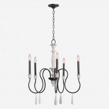 ELK Home 90201/5 - Brownell 24.5&#39;&#39; Wide 5-Light Chandelier - Anvil Iron