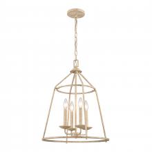 ELK Home 90260/4 - Ellisville 17.25&#39;&#39; Wide 4-Light Chandelier - Antique Cream