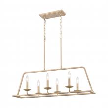 ELK Home 90261/6 - Ellisville 34&#39;&#39; Wide 6-Light Chandelier - Antique Cream