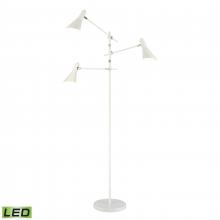 ELK Home D4537-LED - Sallert 72.75&#39;&#39; High 3-Light Floor Lamp - White - Includes LED Bulbs