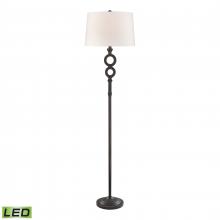 ELK Home D4604-LED - Hammered Home 67&#39;&#39; High 1-Light Floor Lamp - Bronze - Includes LED Bulb