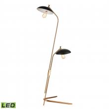 ELK Home D4653-LED - Scarab 66&#39;&#39; High 2-Light Floor Lamp - Satin Brass - Includes LED Bulbs